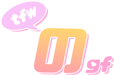 Comment Picture - Tfw No Gf Anime Title (454x340), Png Download