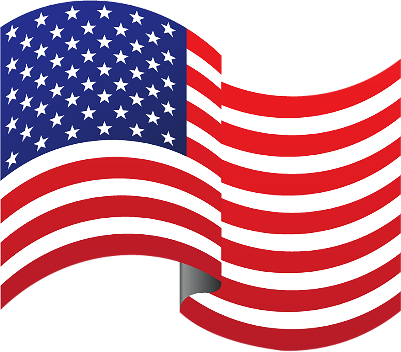 Download HD American Flag Clipart Png Usa Flag Wavy Transparent PNG