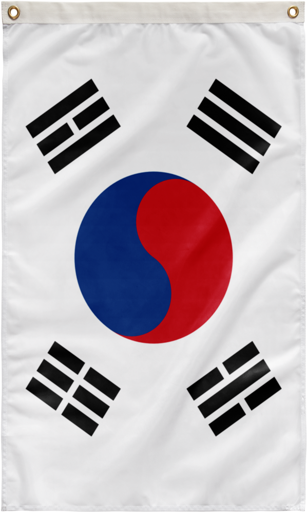 36"x60" Flag Of South Korea - South Korea Flag Vertical (1024x1024), Png Download