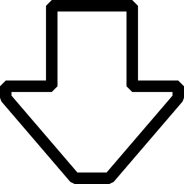 White Down Arrow Clipart - Arrow Pointing Down Clipart (600x600), Png Download