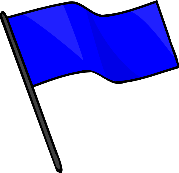 Blue Flag Clip Art At Vector Clip Art - Capture The Flag Flag (600x580), Png Download