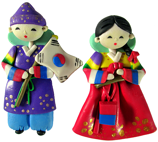 South Korea - Couple - South Korea (554x496), Png Download