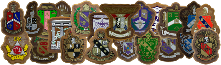 Greek Fraternity And Sorority Crest - Decal Crest (750x223), Png Download