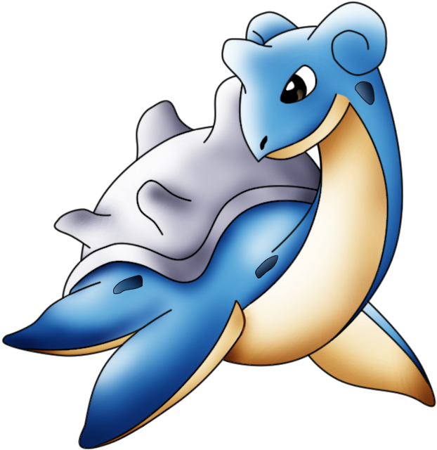 Lapras Colored - - Pokemon Go: Coloring Book Series (vol.2) (646x661), Png Download
