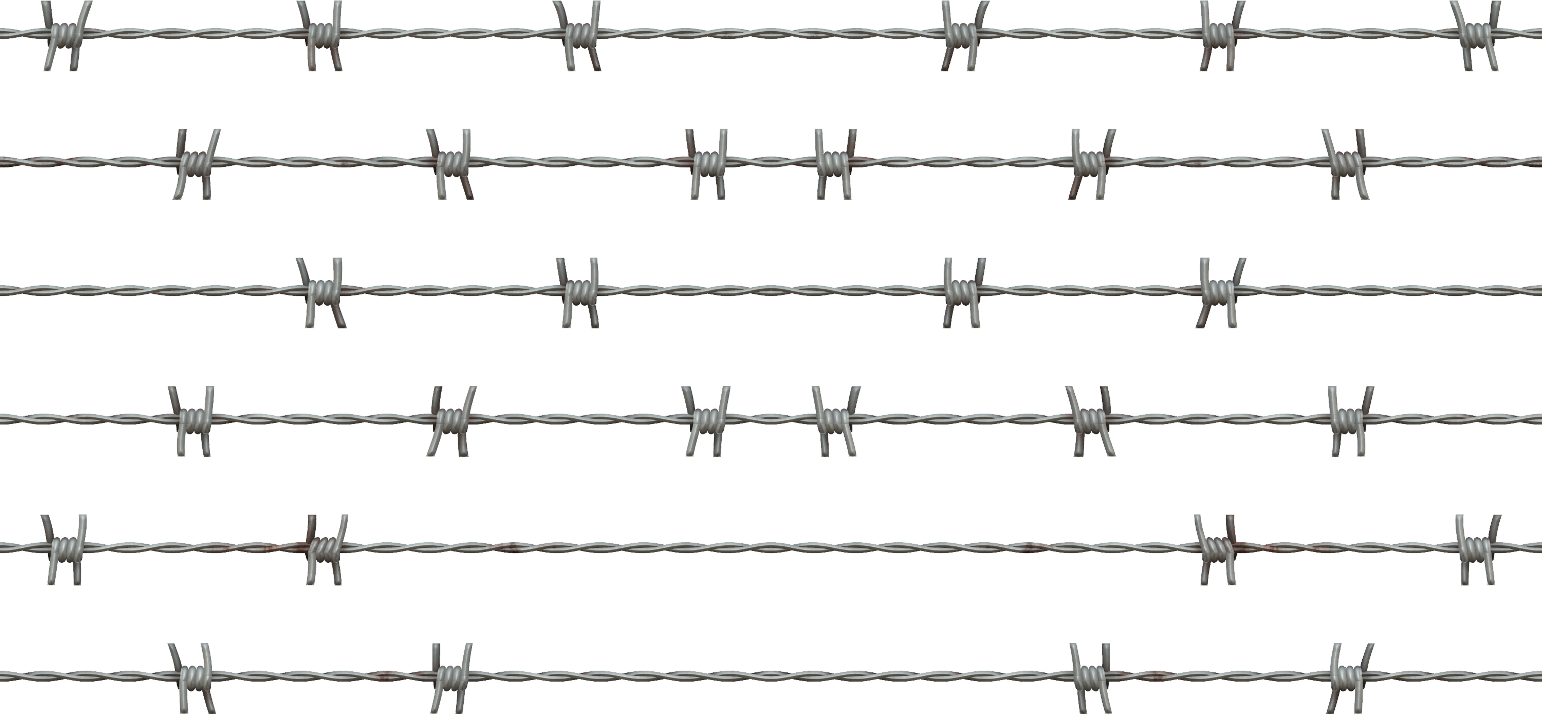 Barb Wire Clipart Barbered - Barb Wire Transparency Png (6000x3722), Png Download