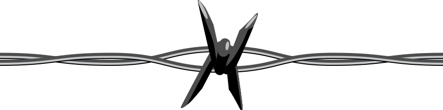 9tzenante - Barbed Wire Clip Art (900x224), Png Download