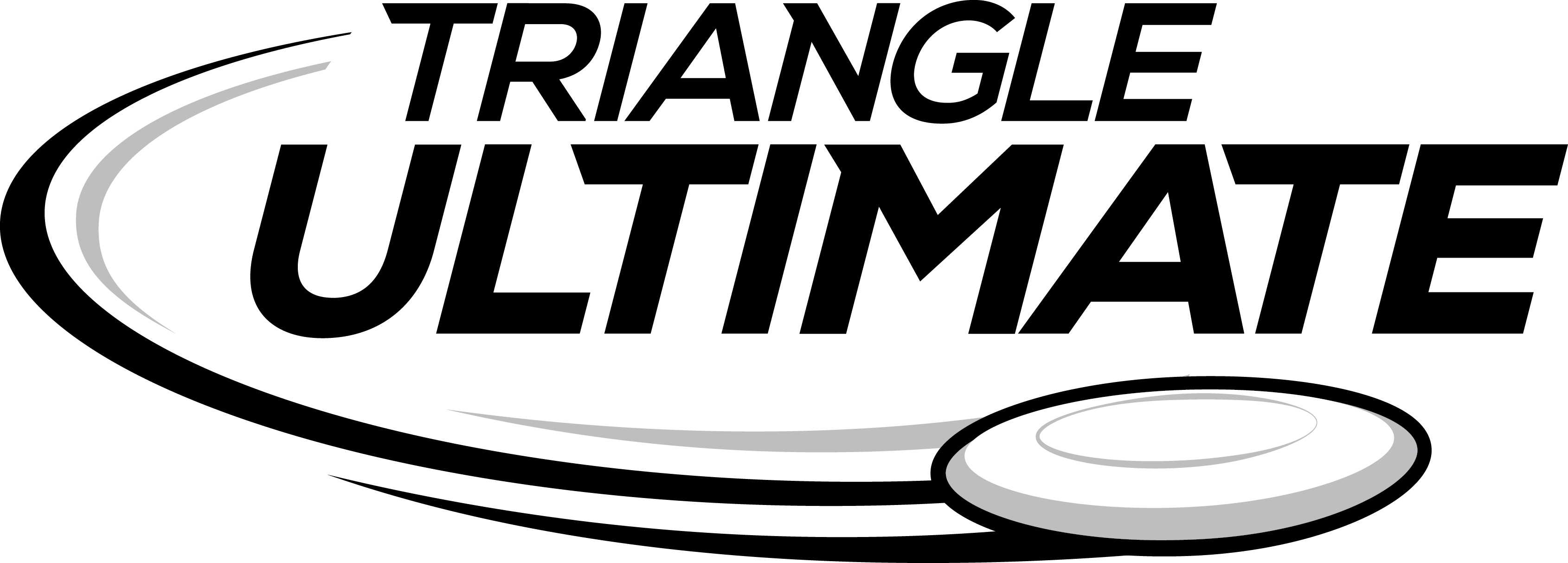 Triangle Ultimate - Ultimate Frisbee Logo (3380x1213), Png Download