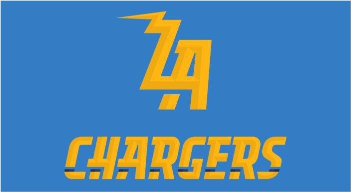 La Chargers Logo - San Diego Chargers (768x434), Png Download