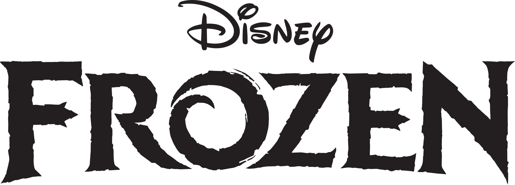 Frozen Clipart Logo Transparent - Frozen Logo Svg (2000x719), Png Download