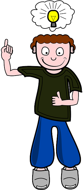 Innovation, Invention, Boy, Idea, Thinking, Light, - Free Clipart Idea (320x640), Png Download