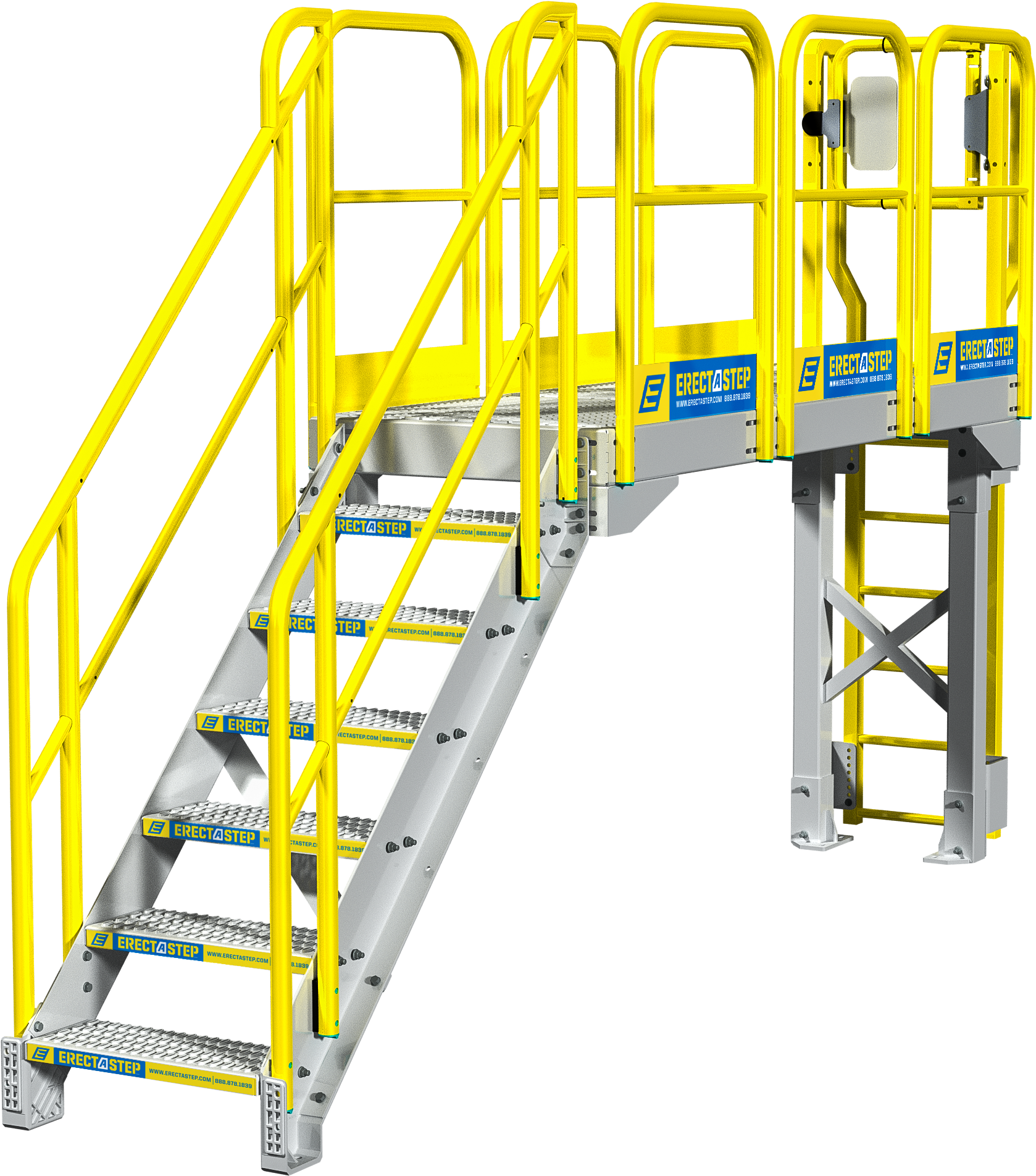 Industrial Catwalk Stair Configuration - Catwalk Stair (2154x2667), Png Download