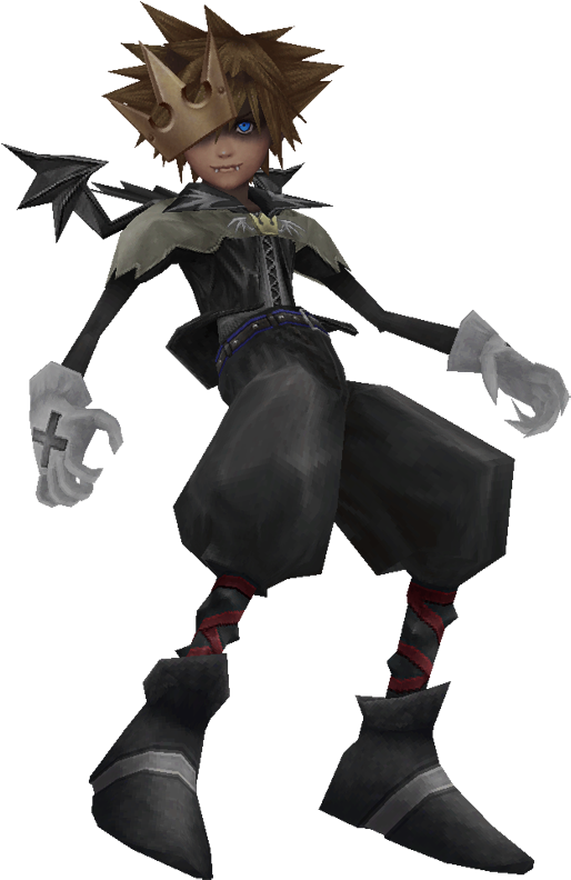 Talk - Crown - Kh2 Halloween Town Sora (522x800), Png Download