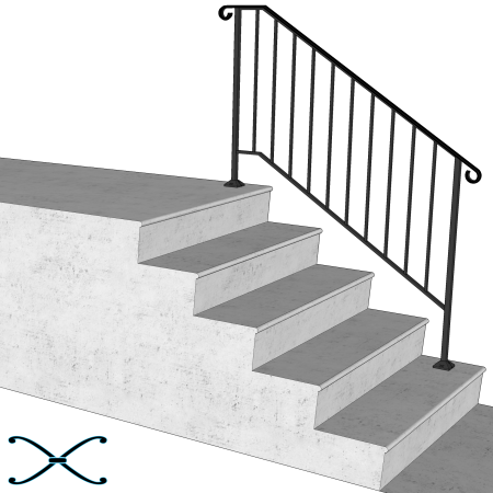 Picket - Handrail (450x450), Png Download