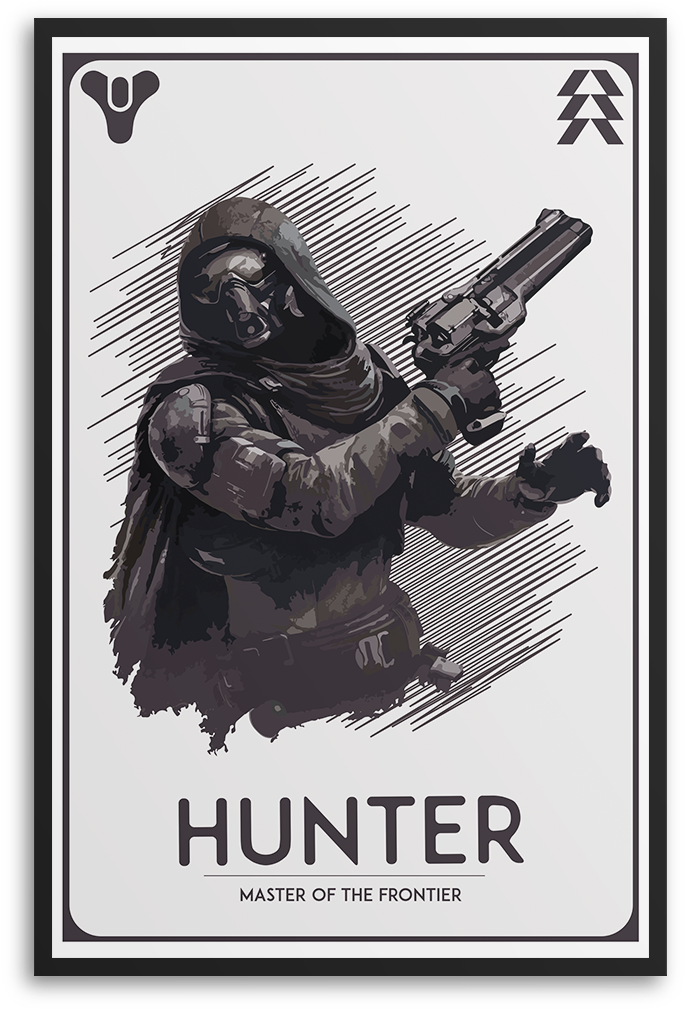 Destiny Hunter, Titan, Warlock Poster Collection, Prints - Abbonamento Playstation Plus 12 Mesi - Nuovo (1024x1024), Png Download