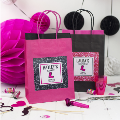 *new* Glitter Effect Hen Party Gift Bag -filled - Bachelorette Party (872x393), Png Download