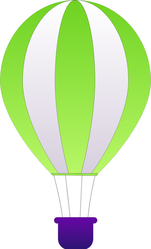 Hot Air Balloon Clip Art (600x985), Png Download