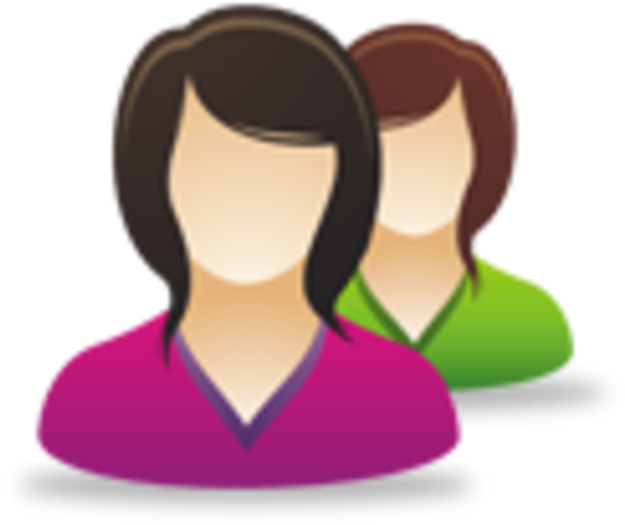 Female Users Image - Icon Man Woman Business (600x600), Png Download