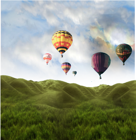 Hot Air Balloon (480x480), Png Download