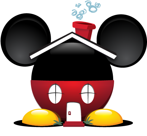 Casas Em Orlando - Mickey House (472x448), Png Download