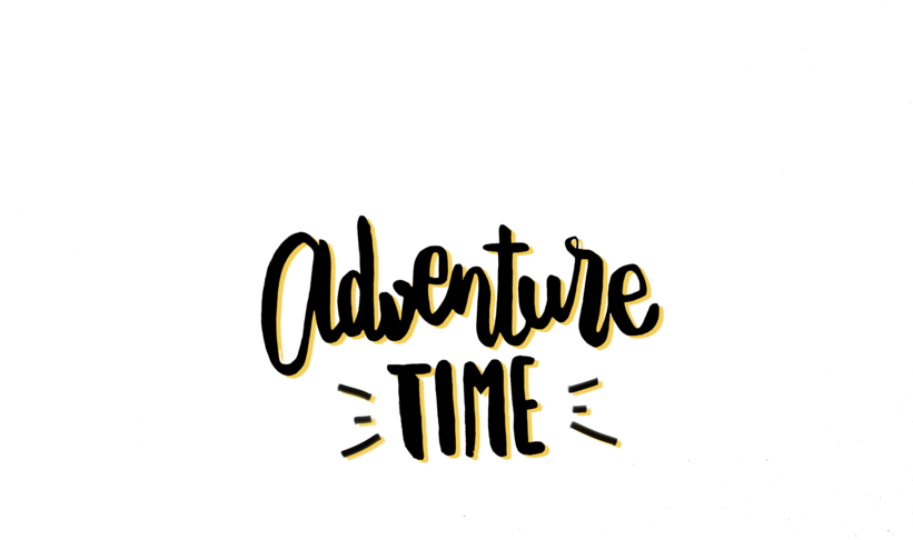 Adventure Time Handlettering - Adventure Hand Lettering (820x621), Png Download