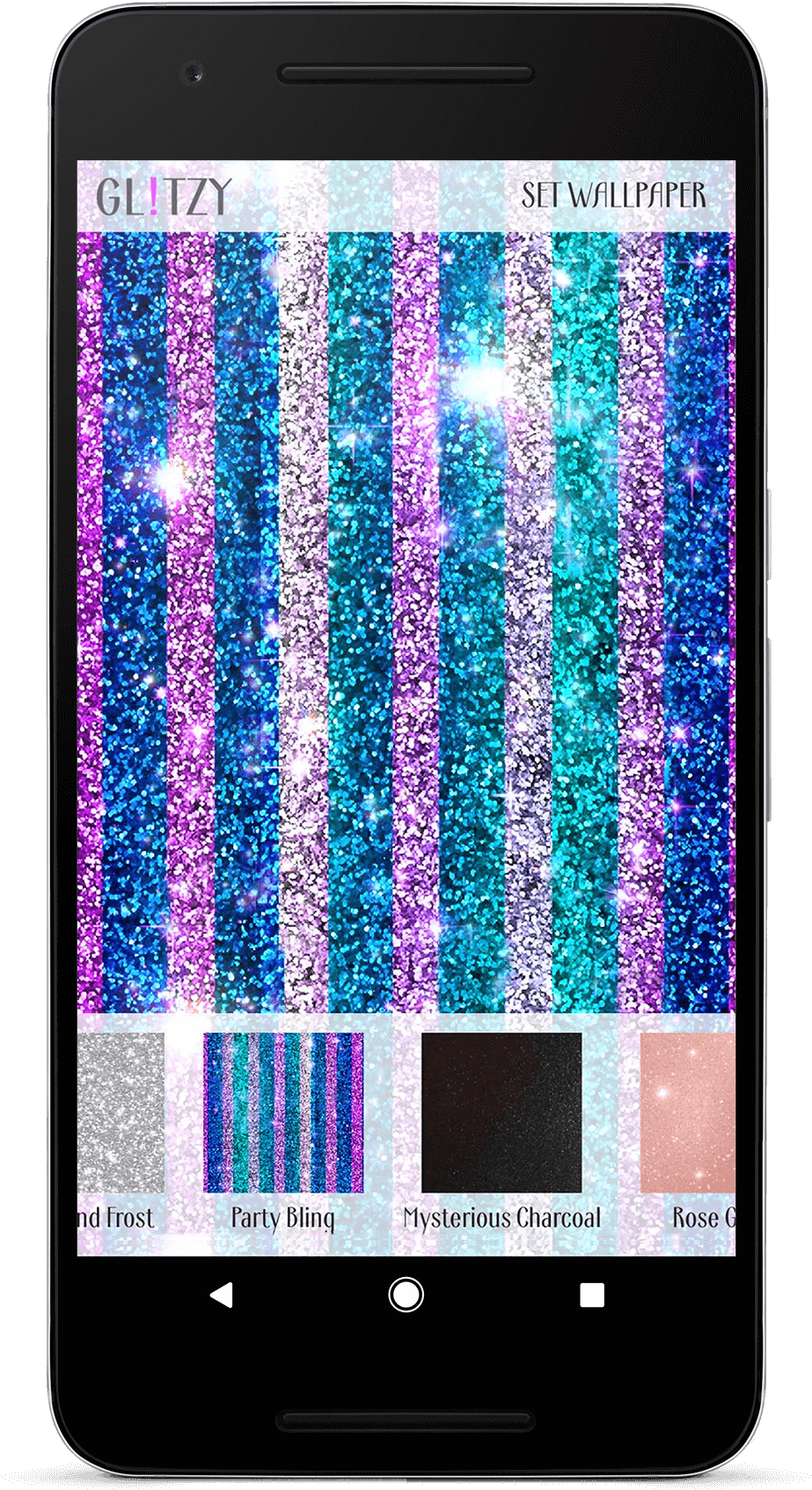 Real Glitter Live Wallpaper V1 - Wallpaper (1064x1741), Png Download