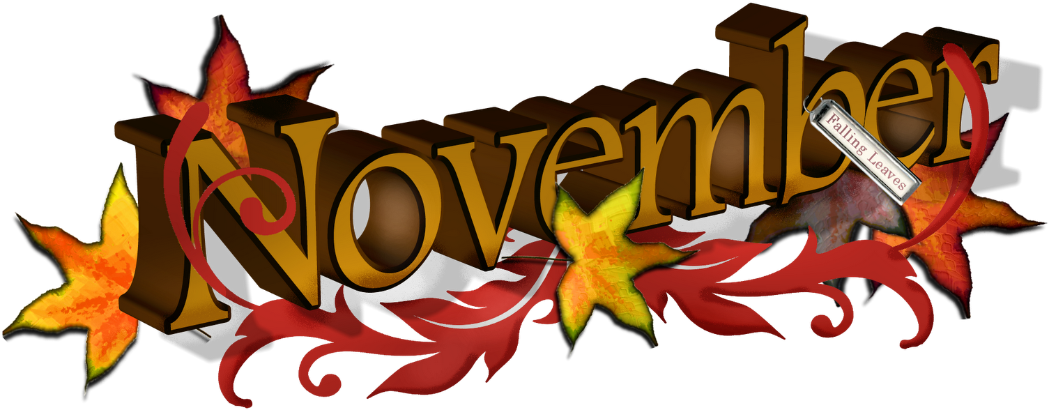 The Birth Flower For November Is The Chrysanthemum - November Images Clip Art (1600x640), Png Download