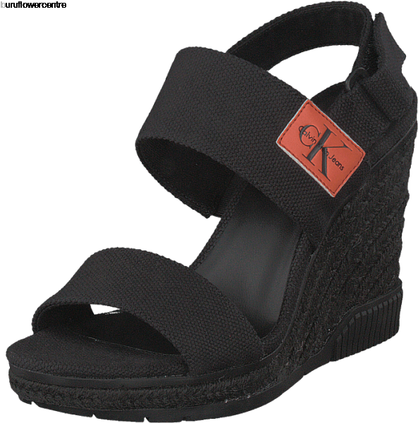 Calvin Klein - Canvas Wedge Sandals - Pink - 35 - Women (600x600), Png Download