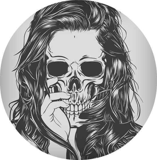 Skull Png Tumblr - Skull Png (550x562), Png Download