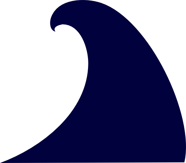 Clip Art Crashing Waves Clipart - Waves Clip Art Png (600x524), Png Download