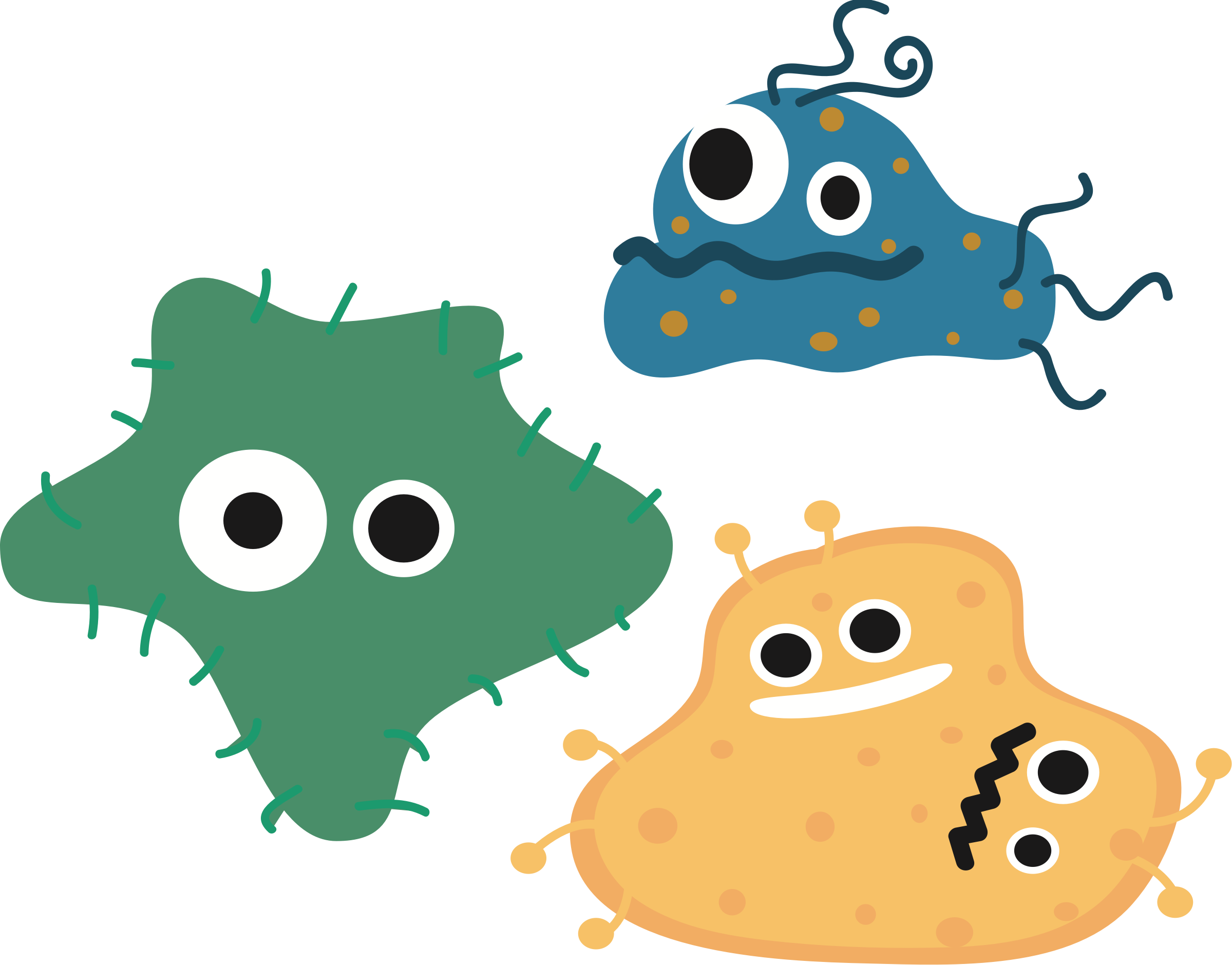 Bacteria Free Png Image - Bacteria Png (2399x1879), Png Download