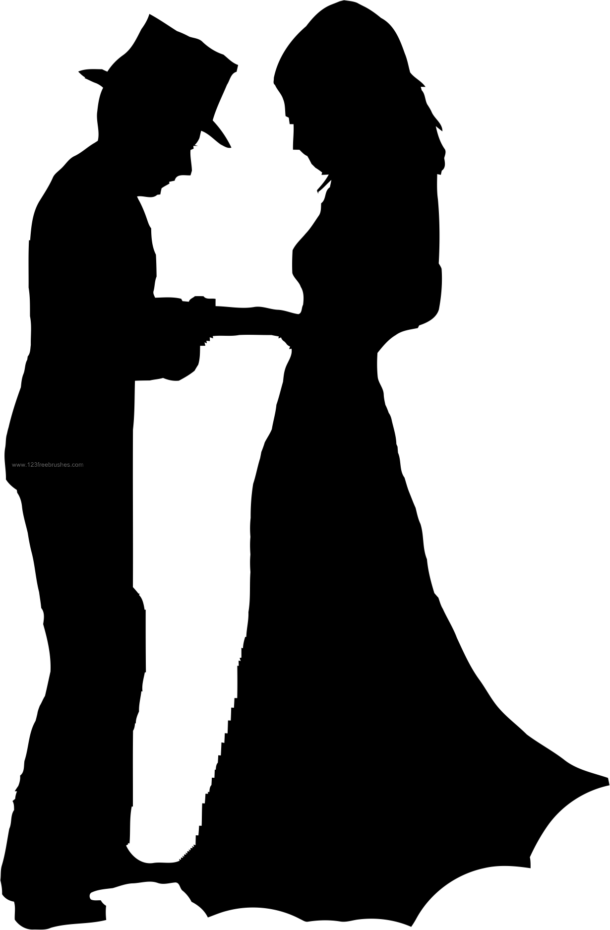 Silhouette (1230x1875), Png Download