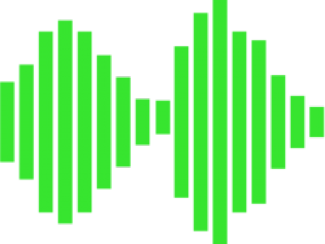 Green Music Wave Transparent (640x480), Png Download