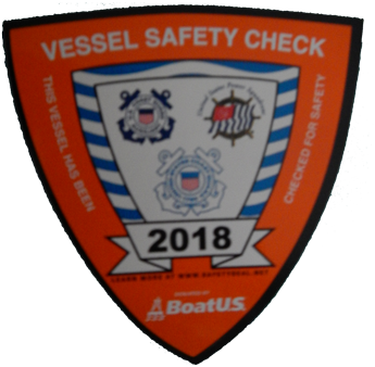 2017 Vessel Safety Check Decal (346x347), Png Download