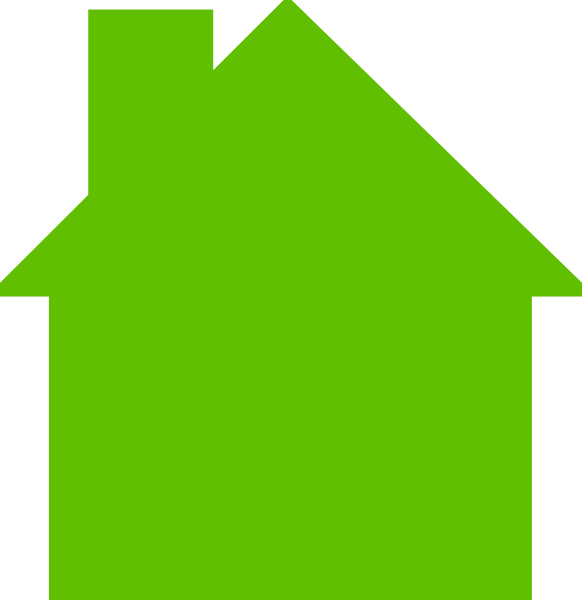 House Logo Green Clip Art - Green House Clip Art (582x600), Png Download