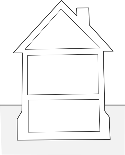 House Outline Clip Art Clipart Panda Free Clipart Images - Graphic Organizers Of A House (486x599), Png Download