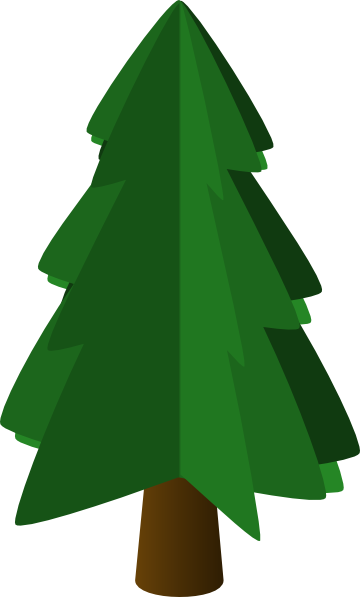 Pine Tree Clip Art (360x597), Png Download