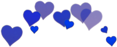 Tumblr Hearts Crownheart Bluehearts Tumblrhearts Girl - Heart Crown Png Blue (500x317), Png Download