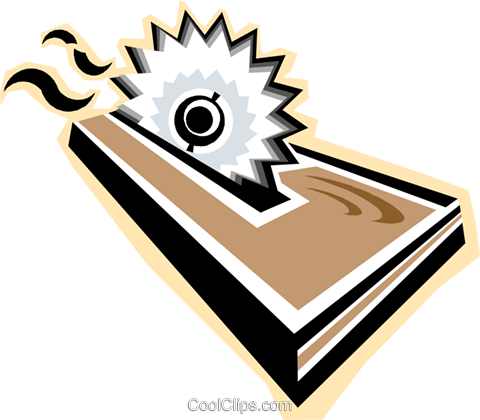 Vector Black And White Library Clipground - Kreissäge Clipart (480x420), Png Download