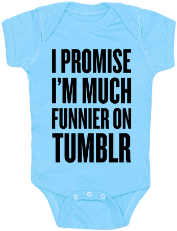 I'm Much Funnier On Tumblr Baby Onesy - Klimahouse 2015 (484x484), Png Download