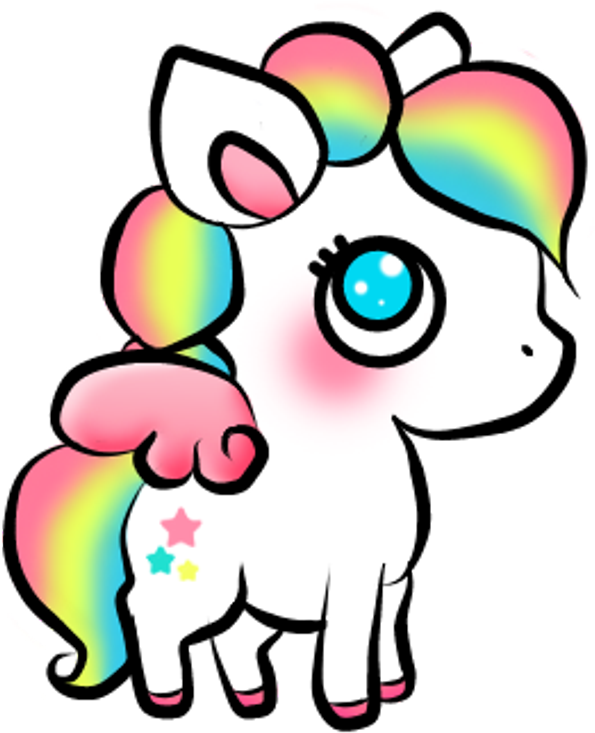 Download Hd Kawaii Unicorn Sticker Stickers Cute Colors Picture Funny Unicorn Sticker Png Transparent Png Image Nicepng Com