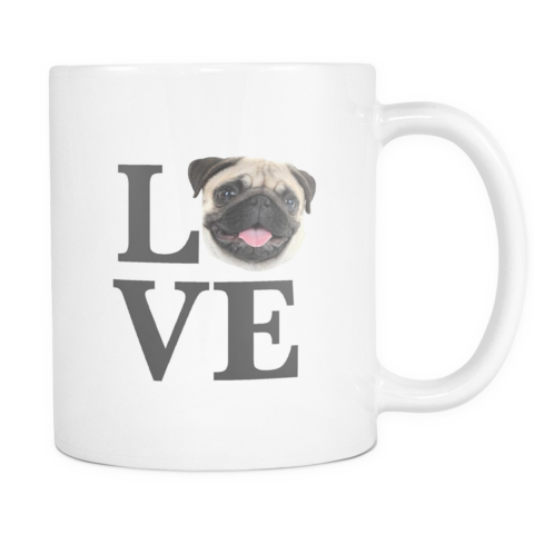 Love Mug - Love With Dog Paw (480x480), Png Download