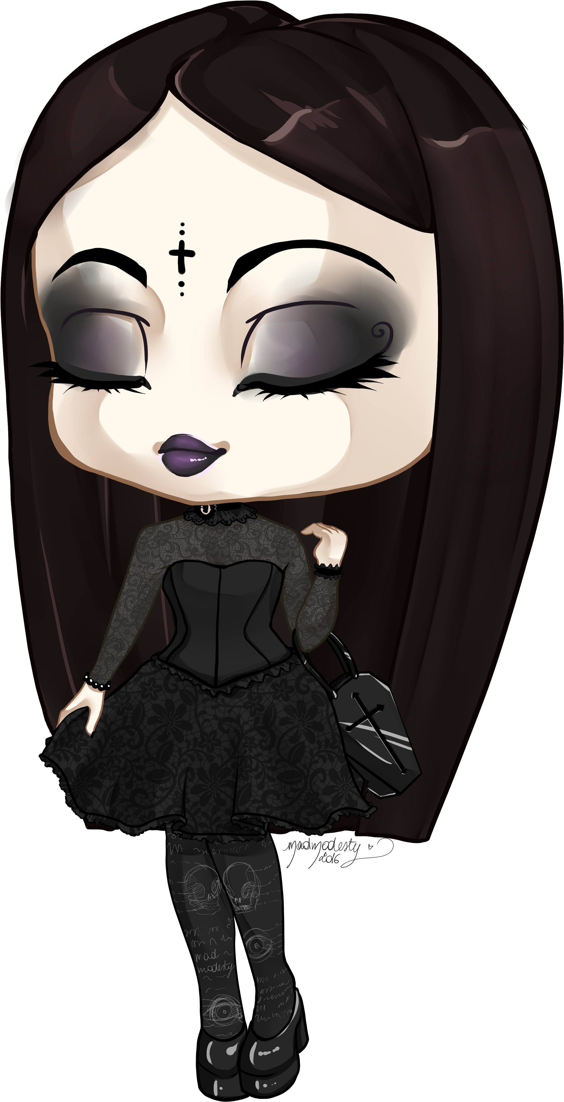 Goth - Goth Subculture (2738x4538), Png Download