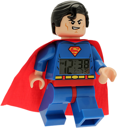 Superman Lego Png - Lego 'superman' Alarm Clock (600x450), Png Download