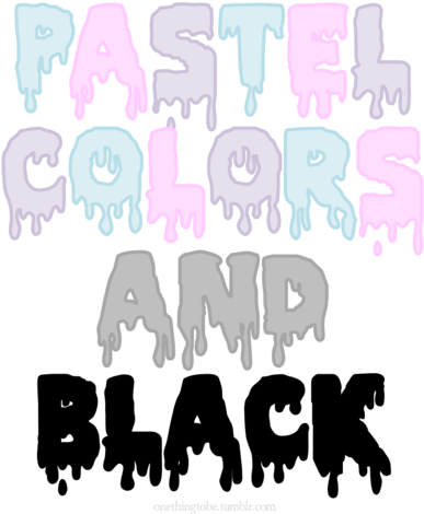 Black, Kawaii, And Pastel Image - Photograph (500x538), Png Download