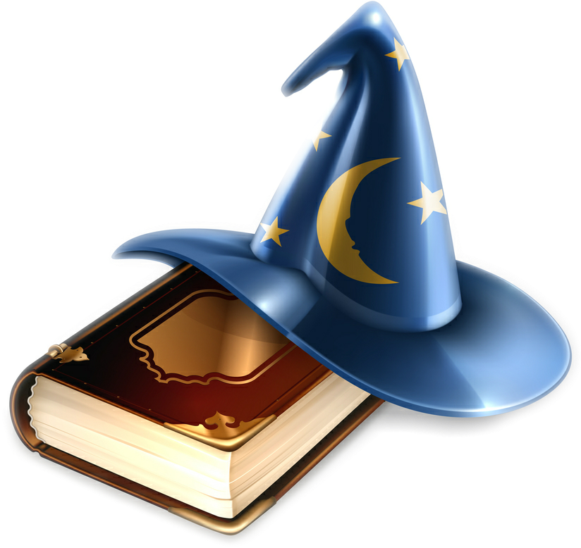 Source - Slidewizards - Com - Report - Wizard Hat Png - Wizard Book (1000x854), Png Download