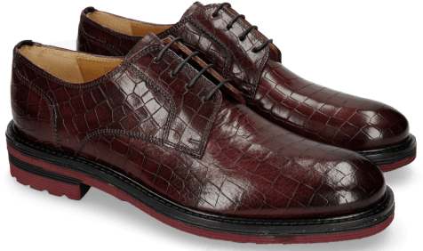 Derby Shoes Trevor 7 Crock Burgundy Alcohol - Shoe (477x477), Png Download