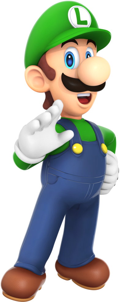 Super Mario Luigi - Luige Super Mario Em Png (424x1024), Png Download