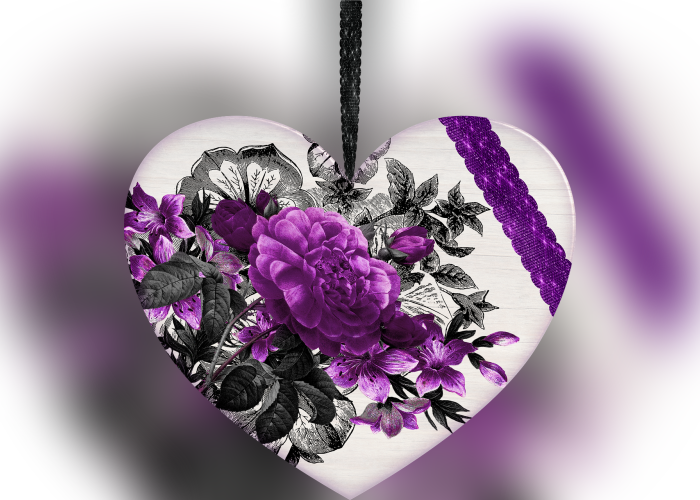 Color Palette Ideas From Purple Flower Violet Image - Floral Purple Background Vintage (700x500), Png Download
