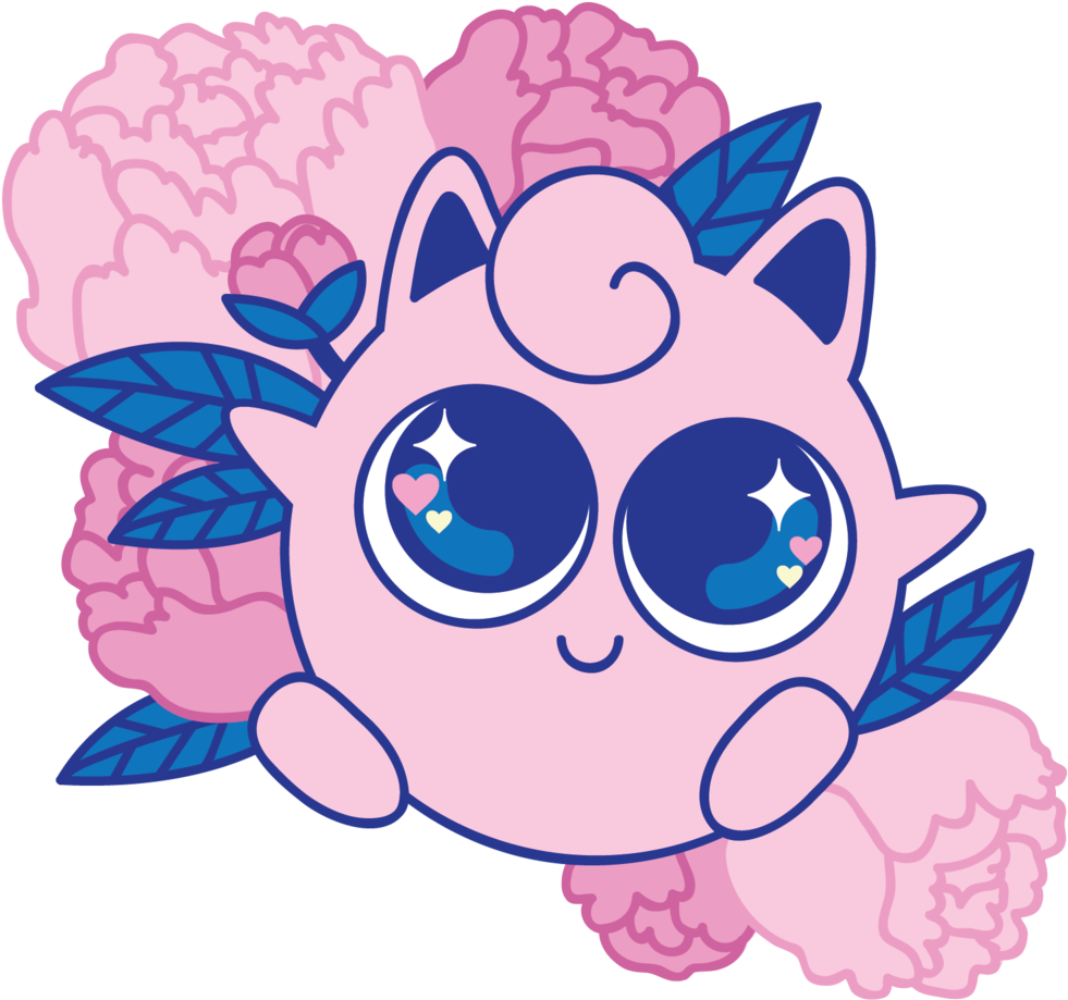 Jigglypuff Peony-01 (1000x1000), Png Download