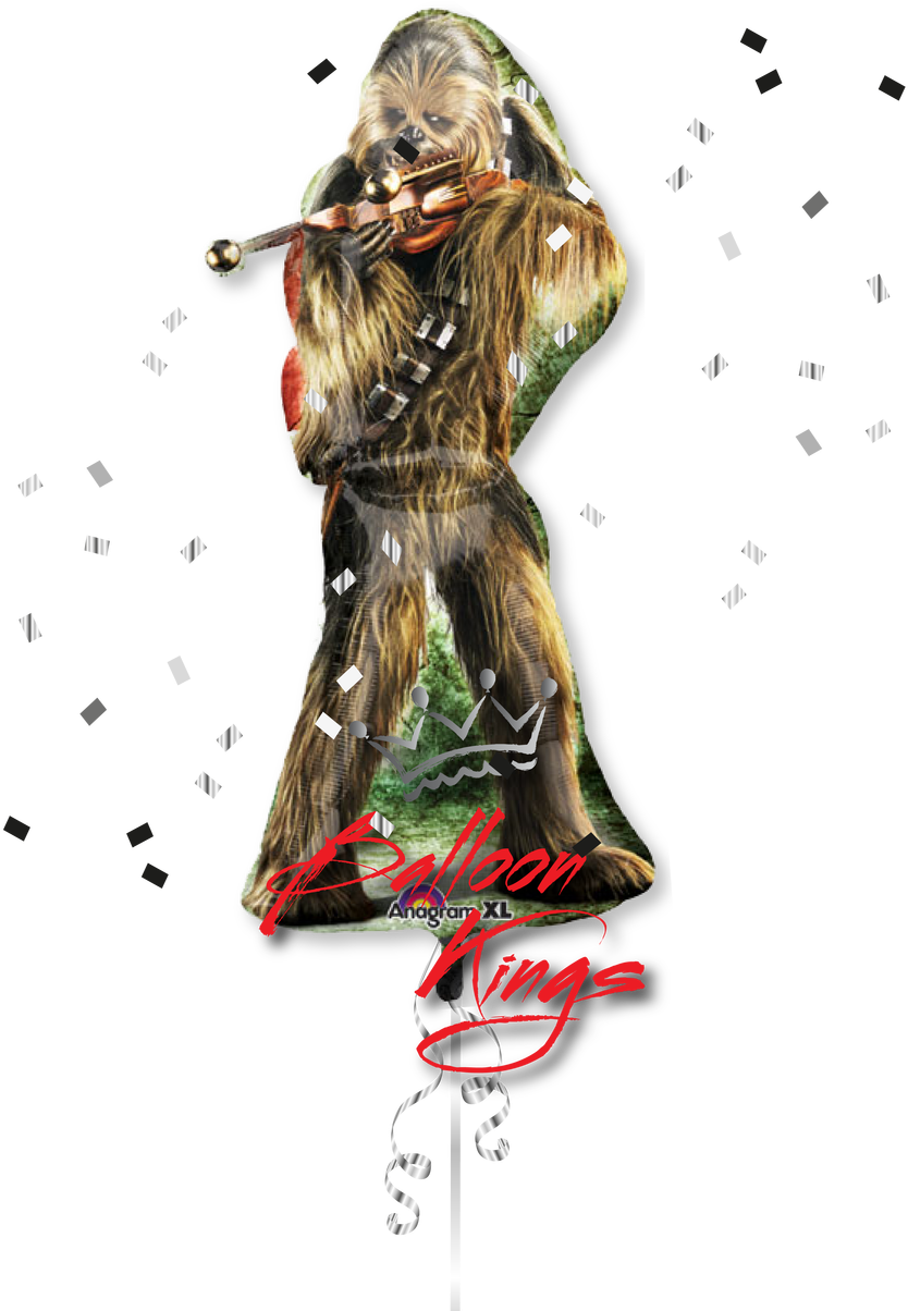 Chewbacca - Star Wars Chewbacca Jumbo Foil Balloon (1280x1280), Png Download